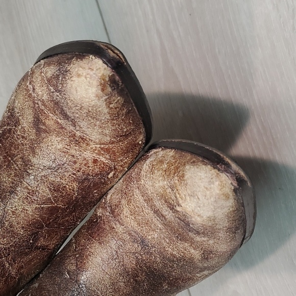 Donald J Pliner Womens Vale Ankle Distressed Leather Heels Boots shoes sz 7M - Picture 4 of 13